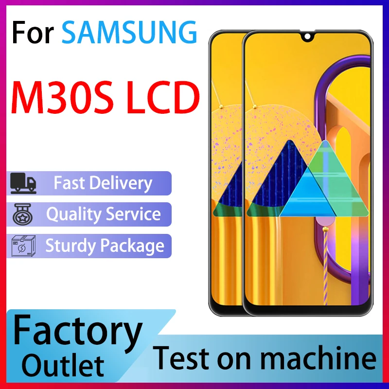 

ЖК-дисплей 6,4 дюйма, сенсорный экран, дигитайзер в сборе для Samsung Galaxy M30S, M307, M307F, Pantalla, запчасти для ремонта