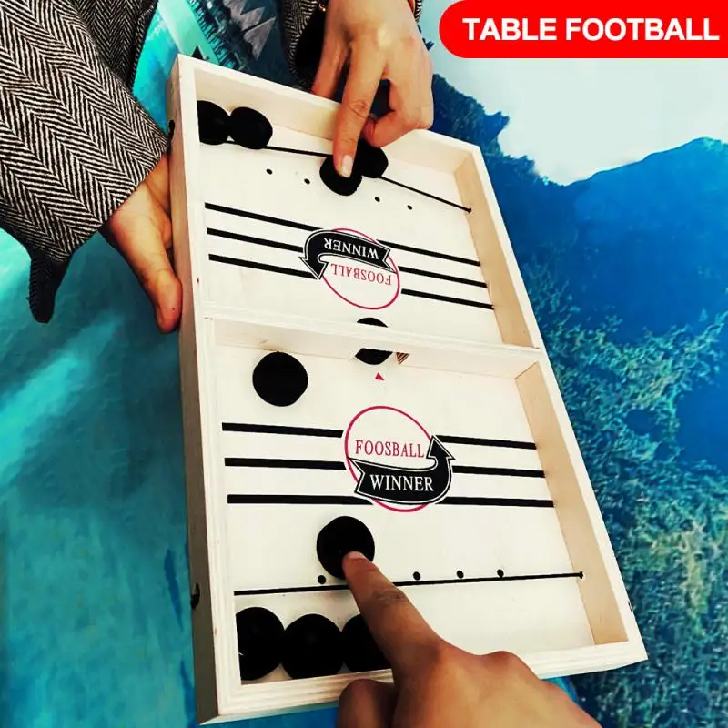 1 Набор Chessboard Fast Sling Puck Foosball игра Paced SlingPuck Winner настольные игры игрушки Juego для