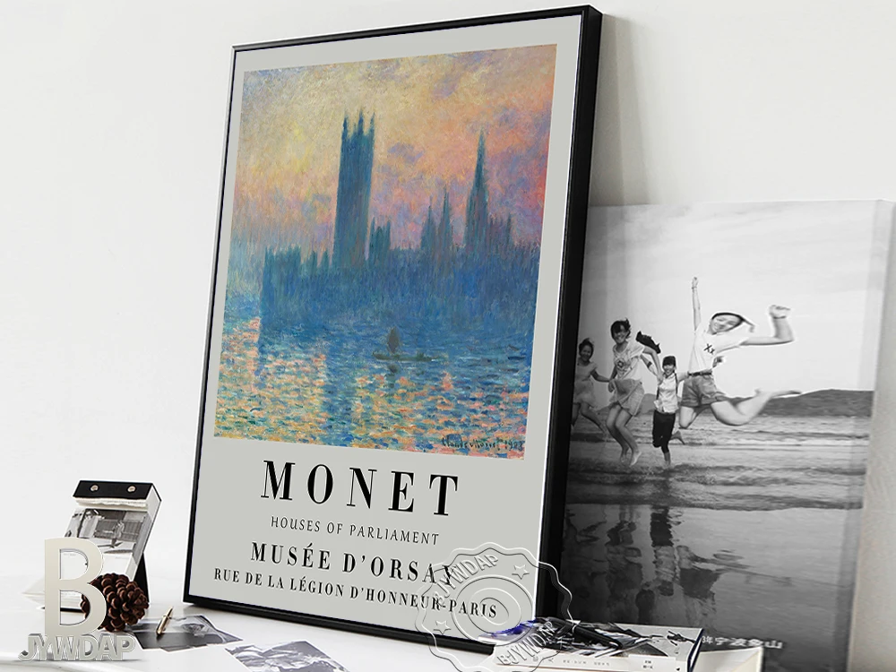 Картина на холсте с изображением фотографий Клода Моне | Дом и сад