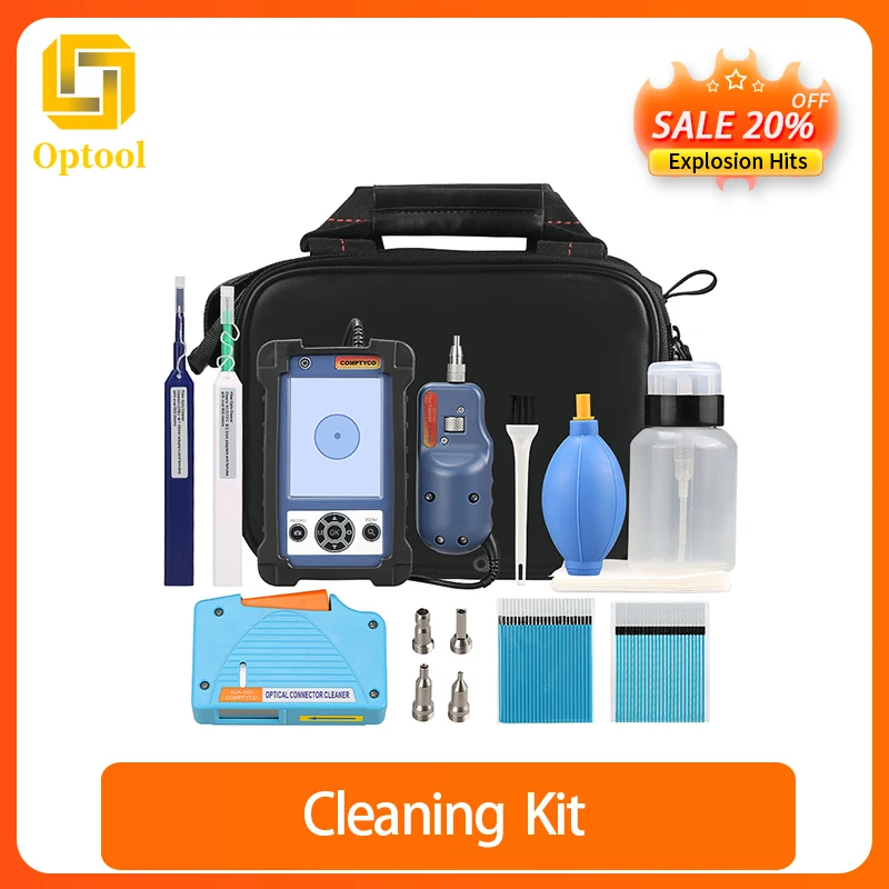 

Fiber Optic Cleaning Kit With inspection Video microscope inspection probe 1.25mm and 2.5mm Cleaner Pen Cleaner box