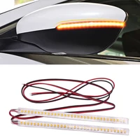 factory direct car mirrors streamer light yellow light water steering length can be cut without modification car general