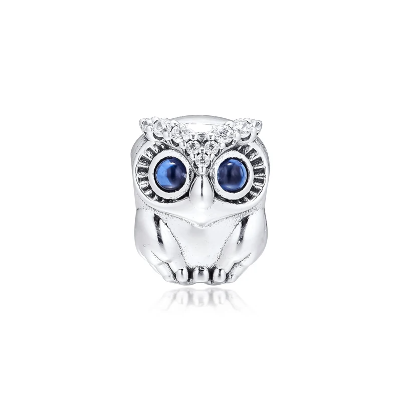 

Fits Original Pandora Bracelet 925 Sterling Silver Sparkling Owl Charms Beads Women Fashion Jewelry Making Bijoux