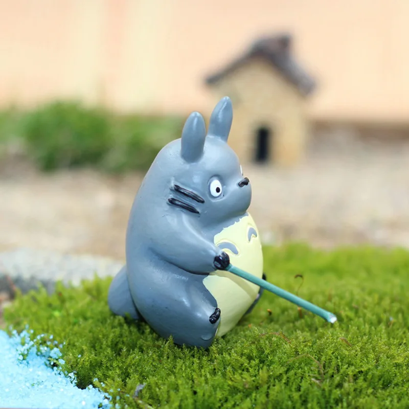 

Hayao Miyazaki Animation Film Action Figure Fleshy Flowerpot Decoration Resin Ornaments Spirited Away Totoro Model Toys