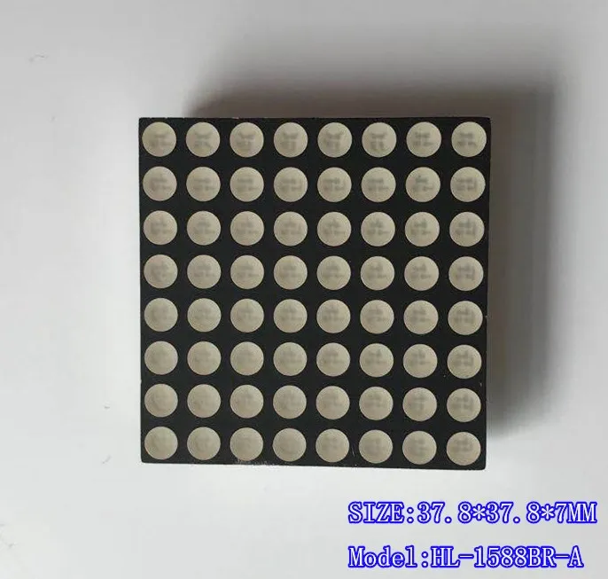 Светодиодный точечный матричный дисплей 3 75 красный двойной точечная Матрица 8*8