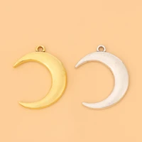 50pcslot tibetan silvergold crescent moon charms pendants beads for bracelet necklace earring jewelry making accessories