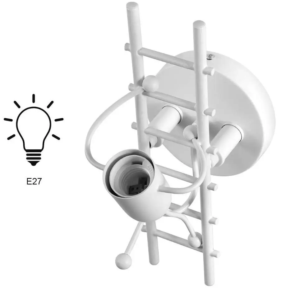 Дизайнерская настенная лампа для ванной комнаты уличные белые светильники