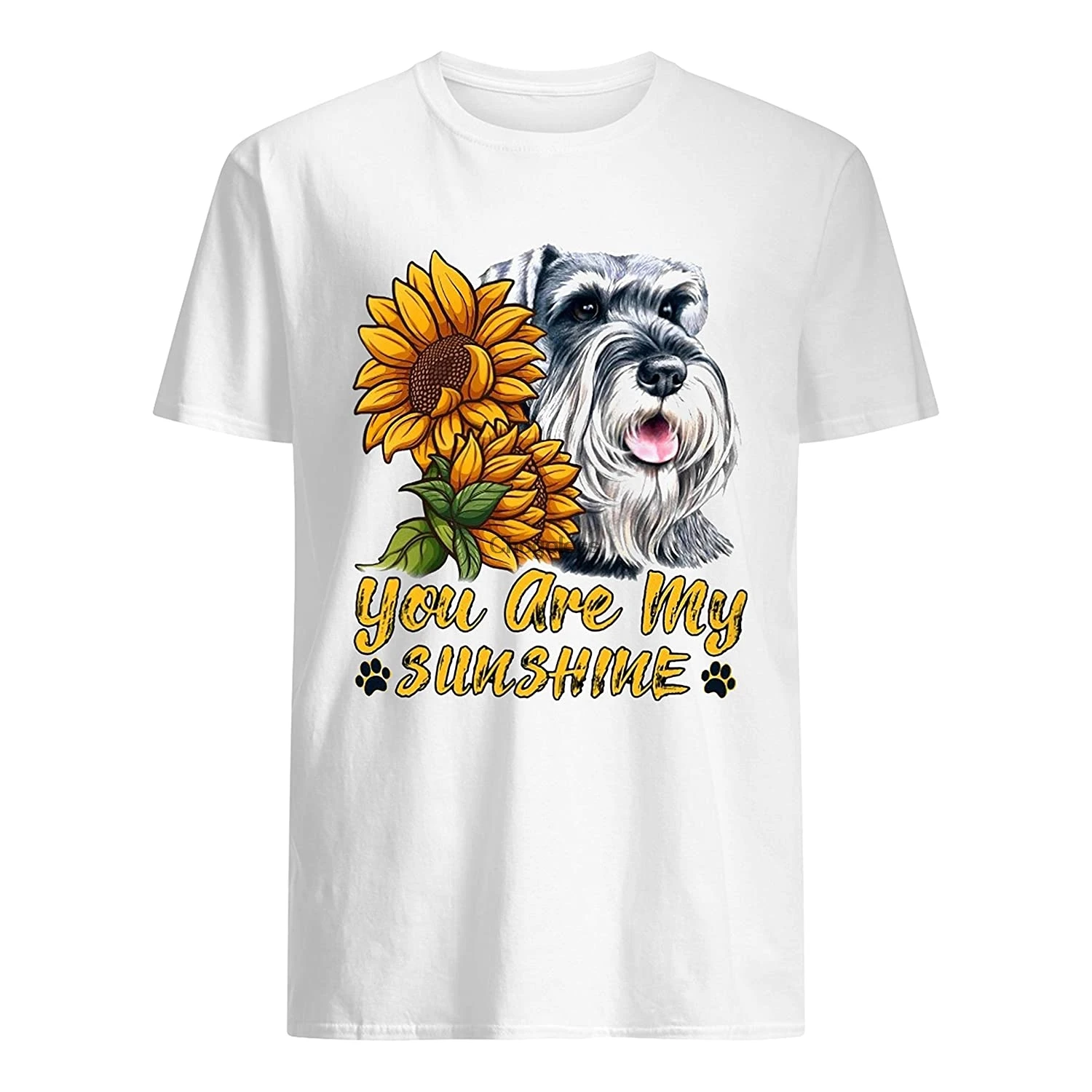 

Eres mi sol Schnauzer de girasol blanco