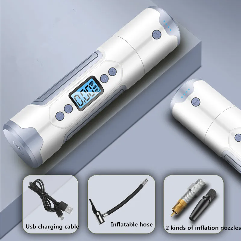 Автомобильный воздушный компрессор беспроводной портативный насос для шин 12 В