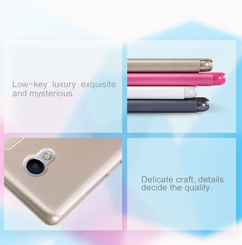 Чехол NILLKIN для Meizu M3S, Блестящий Защитный кожаный чехол, чехол для Meizu M3S для meilan 3s Mini, флип-чехол с умным режимом сна