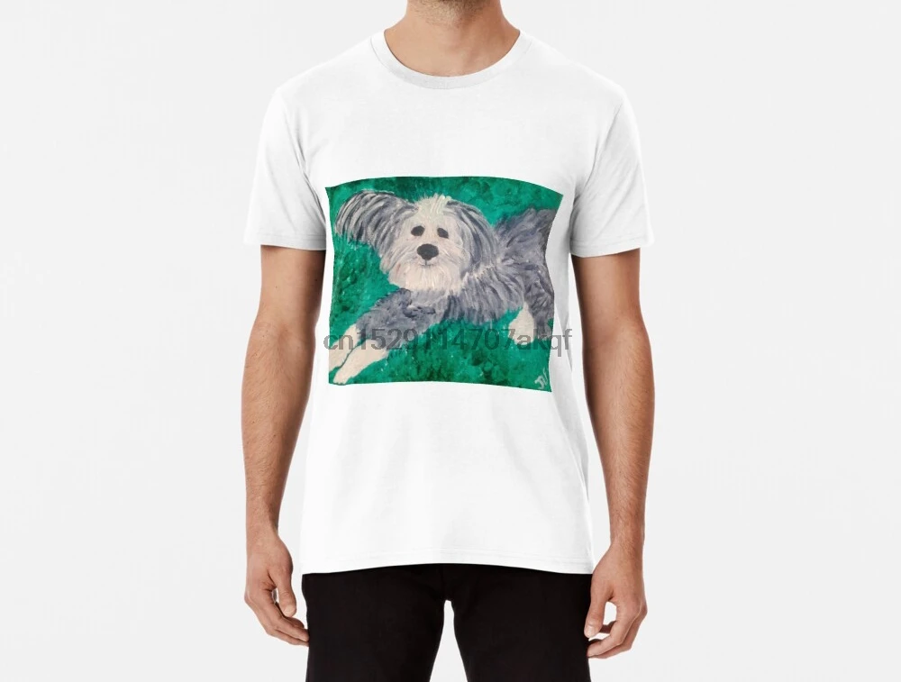 Мужская забавная футболка Jazzie the Chinese Crested Powder Puff tshirs женская футболка|Мужские