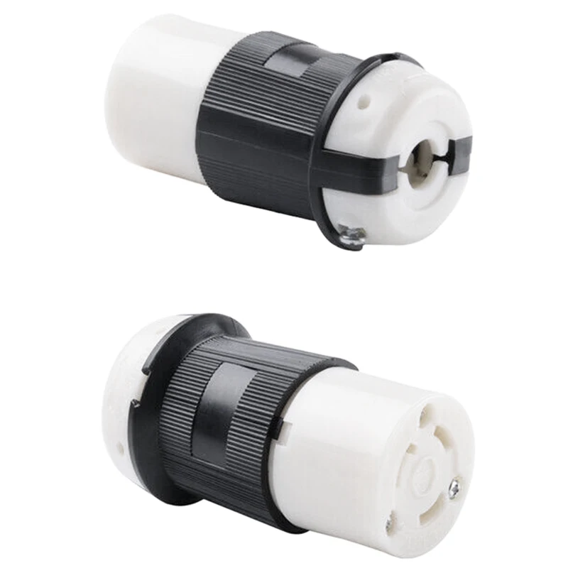 3 шт 125V Rv Мощность штепсель с поворотным замком на входе 30Amp женский блокировочный разъем с крышкой на колесах Мощность гнездо Водонепроницаемый набор крышек