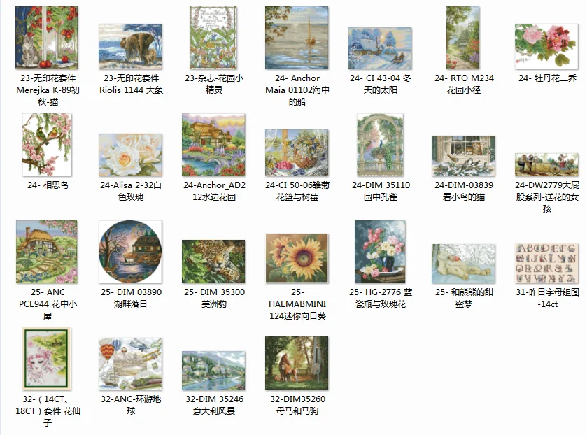 

Cross Stitch Embroidery DIM 35110 Peacock in the Garden Cotton Thread Painting DIY Needlework Kits 14CT Winter Home Decoration