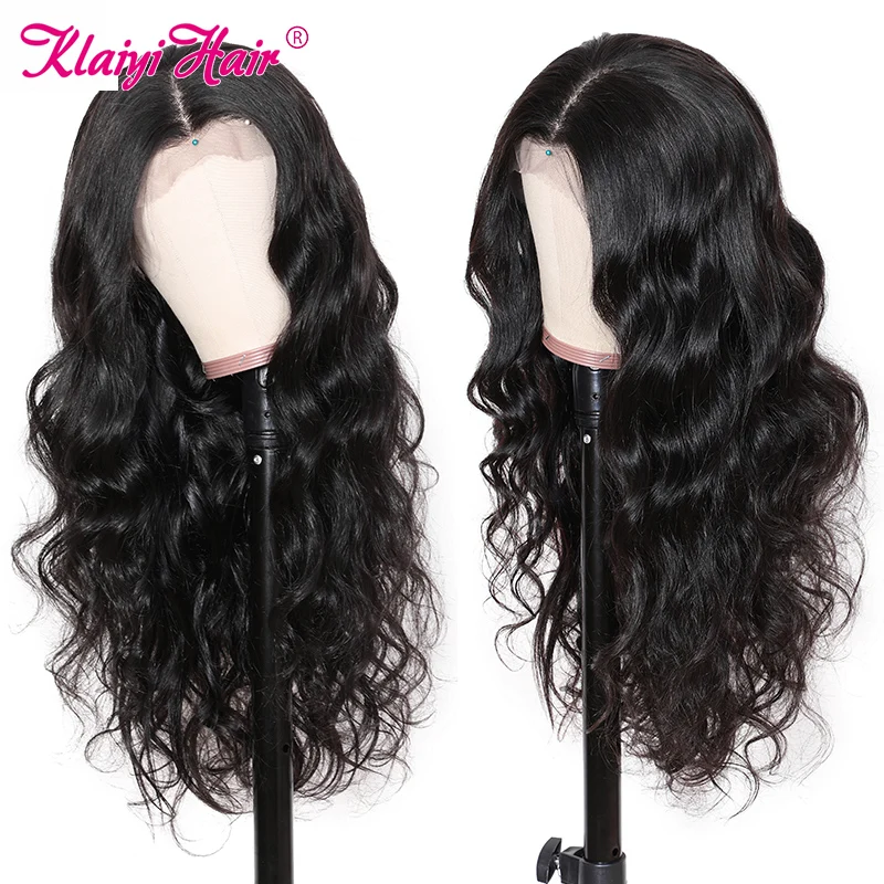 Klaiyi Hair13X4 парик с волнистыми волосами бразильские парики без повреждений
