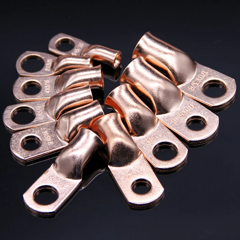 70 шт. ассортимент провода кольцо голая медь 1/0 AWG Калибр 3/8 "Разъемы