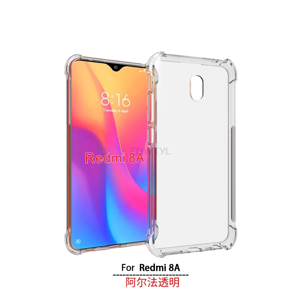 Для Xiaomi Redmi 8A прозрачный Redmi 8 Мягкий противоударный чехол для Redmi Note 8 8A 7A 6A Note 5 6 7 Pro K20 Pro силиконовый чехол