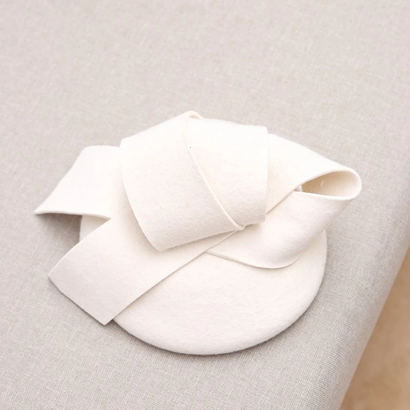 Шляпка женская кружевная с перьями 100% австралийская шерсть фетровая шляпка для