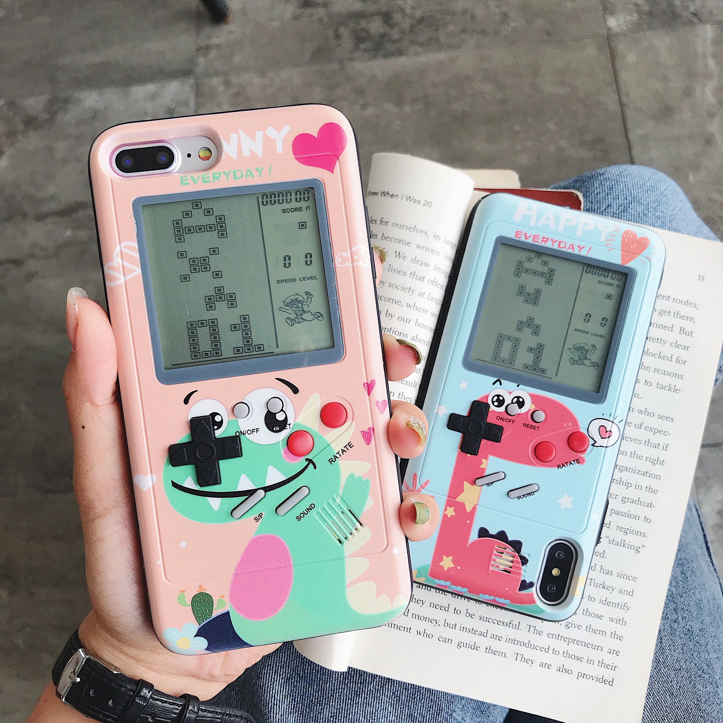 Чехол для телефона в стиле ретро Tetris Gameboy Apple iPhone 7 8 Plus мягкий чехол из ТПУ Game boy X 6 6s