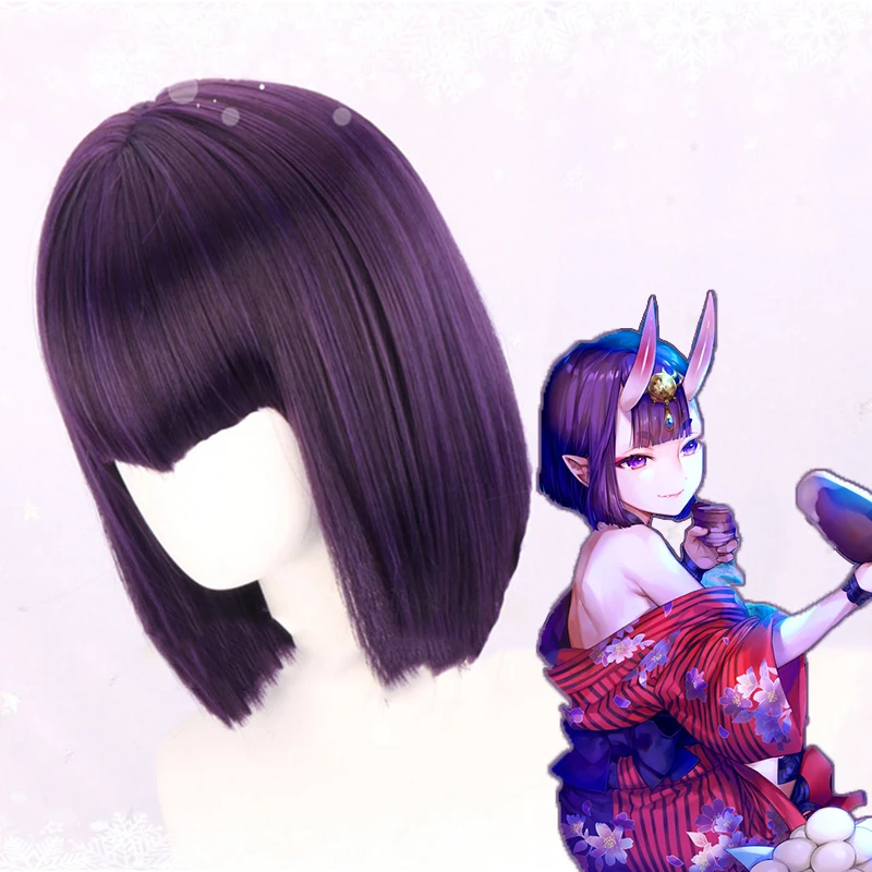 Парик для косплея во время игры Fate Grand Order парик Shuten Douji термостойкий