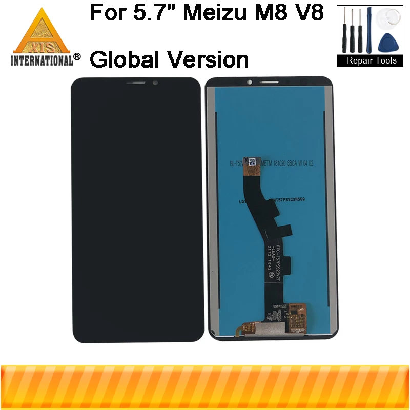 Для 5," Meizu V8 Pro, глобальная версия, 4 ГБ, 64 ГБ, Axisinternational, ЖК-экран+ сенсорная панель, дигитайзер для Meizu M8