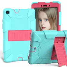 Kids Safe Armor Case For Samsung Galaxy Tab A 8.0 2019 T290 T295 SM-T290 SM-T295 Tablet PC Silicon Hybrid Stand Full Body Cover