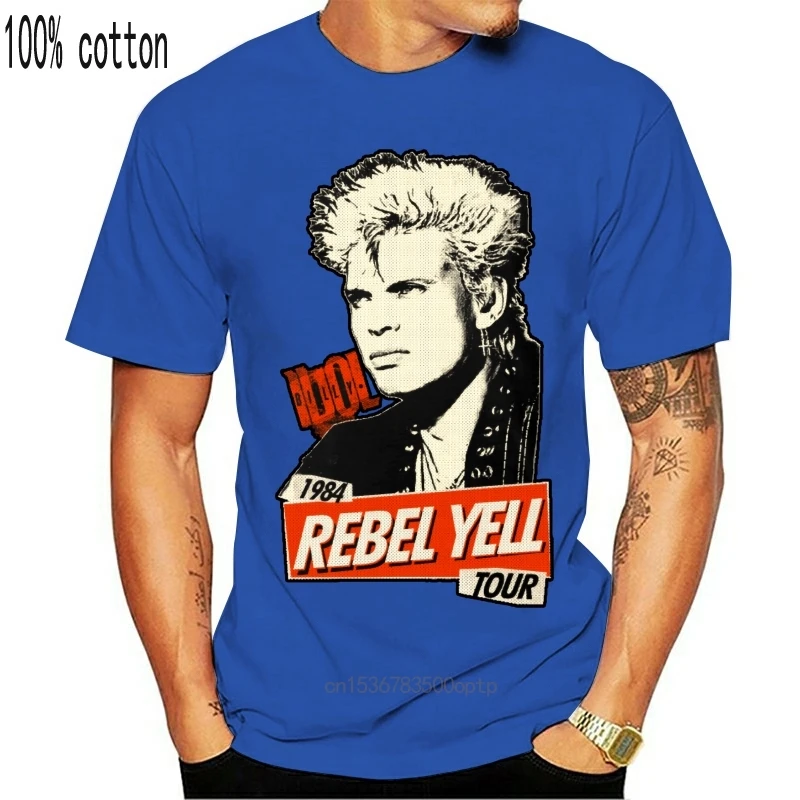 Мужская футболка Rebel Yell Билли идол женские мужские футболки (1) Wo | Женская одежда