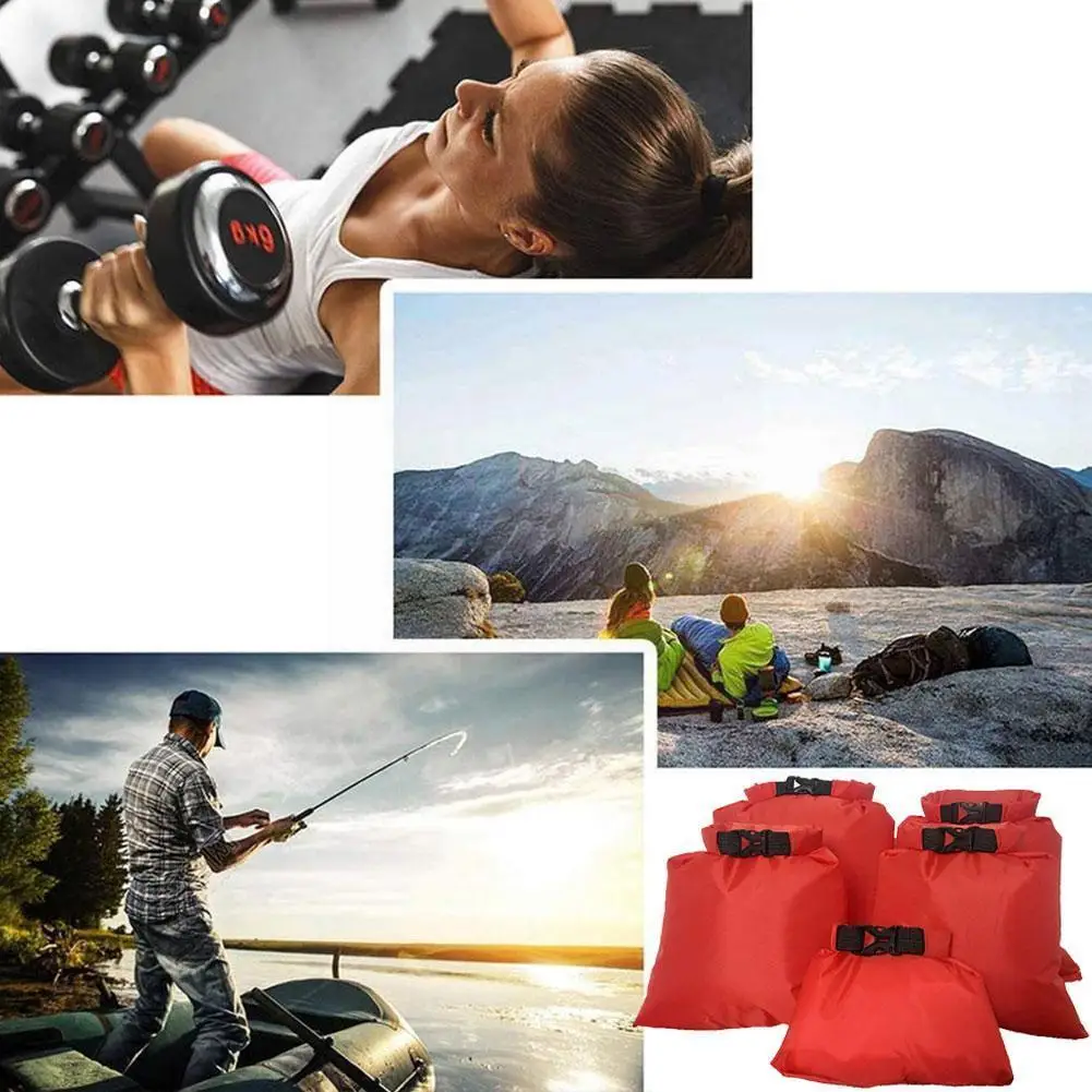 

5 шт./компл. уличная сухая водонепроницаемая сумка сухая сумка для каякинга рафтинга водных рыб спортивные плавающие сумки для хранения при...