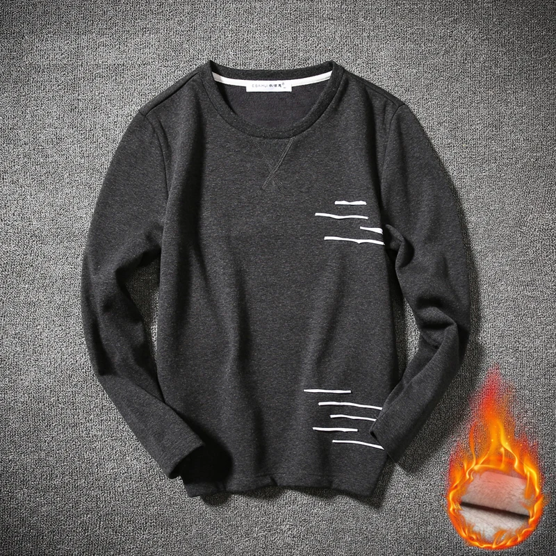 E BAIHUI Новая мода мужские осенние теплые кофты на каждый день из хлопка и флиса