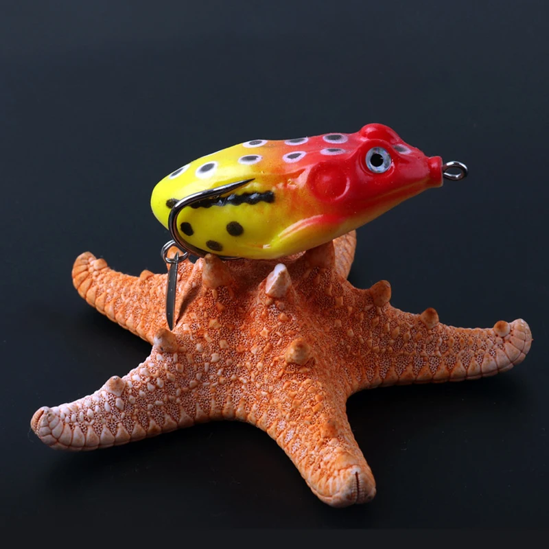 2 шт. рыболовная приманка в виде лягушки с металлическими блестками 11 г 6