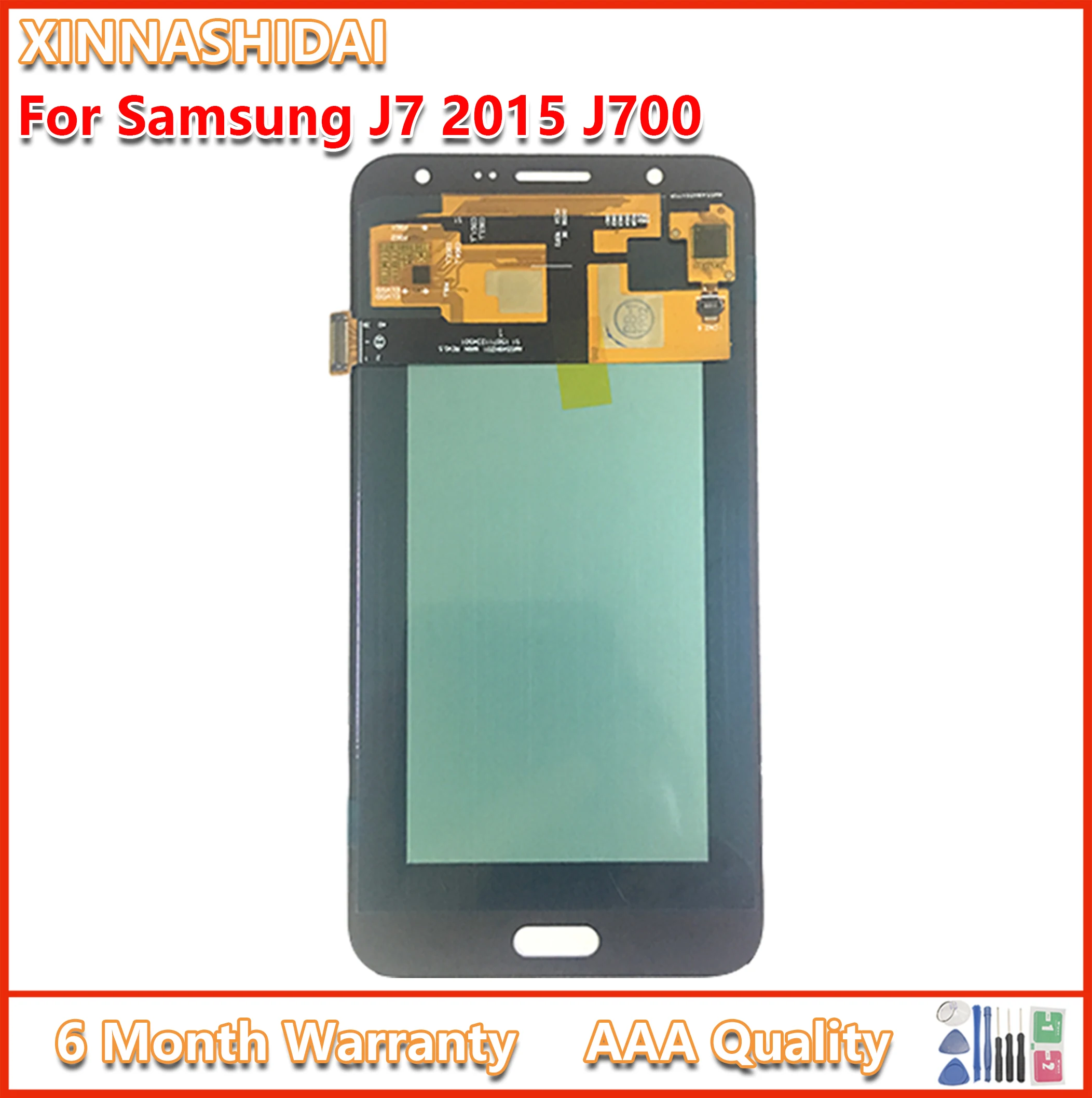 ЖК-дисплей для Samsung Galaxy J7 2015 J700 J700F J700H J700M сенсорный экран сменный дисплей в сборе |