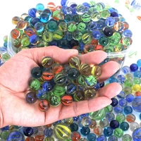 1020pcs 14mm colorful glass marbles kids marble balls run game solitaire toy accs vase fillerfish tank home decor canicas