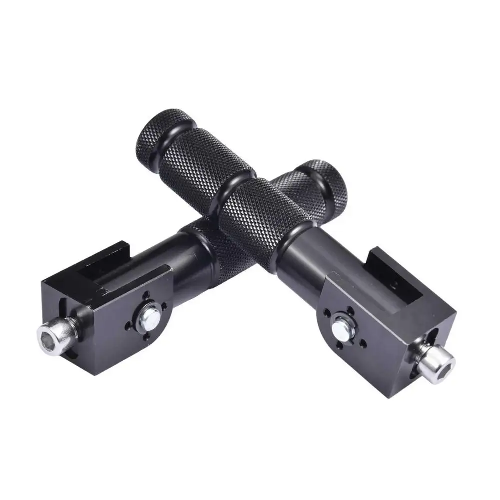 Алюминиевые универсальные подножки для мотоцикла велосипеда 8 мм черные