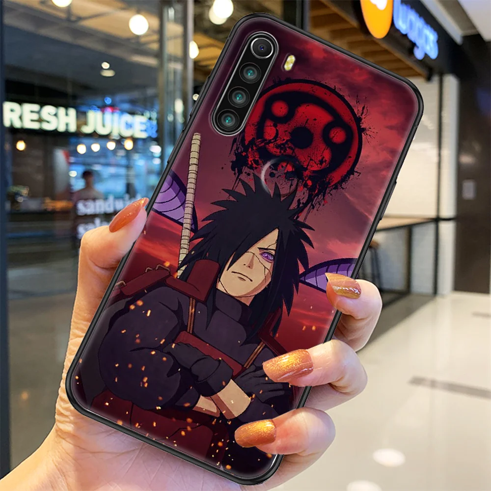 

Madara Uchiha Phone case For Xiaomi Redmi Note 7 7A 8 8T 9 9A 9S 10 K30 Pro Ultra black silicone hoesjes painting Etui luxury