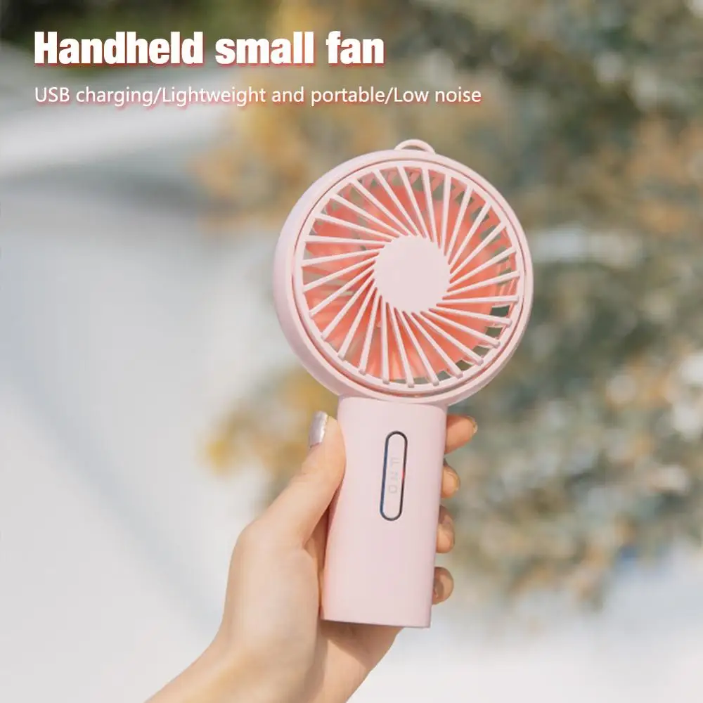 Летний 3 скоростной простой милый USB Перезаряжаемый мини-вентилятор для школы