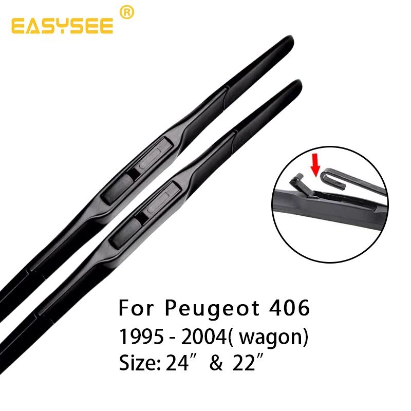 Car Windscreen windshiel Wiper Blades for Peugeot 406 Fit Hook Arms 1995 1996 1997 1998 1999 2000 2001 2002 2003 2004 | Автомобили и