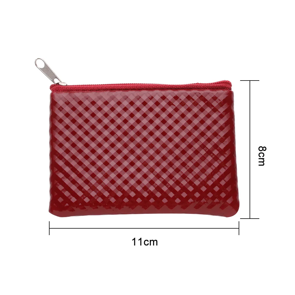 1 шт. женский кожаный кошелек на молнии милый держатель для кредитных карт
