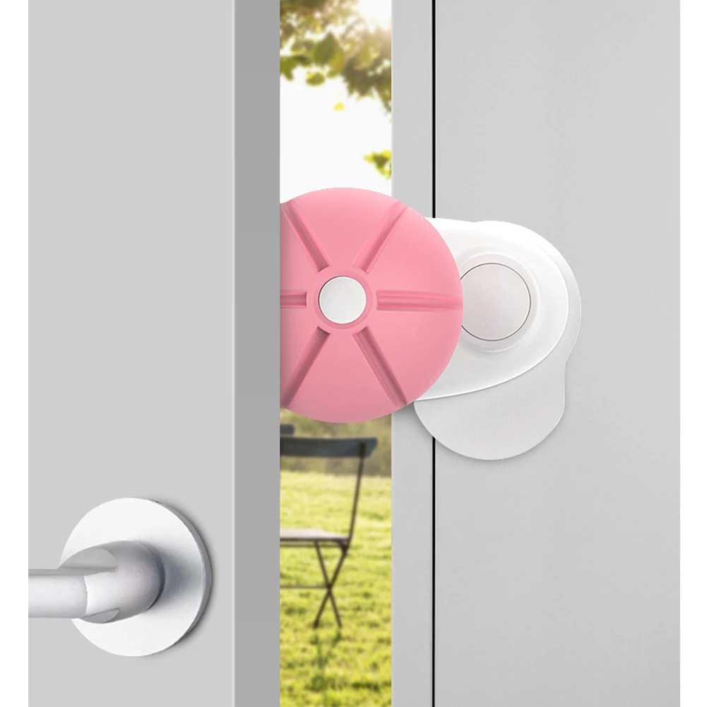 

2pcs Shockproof Door Stopper Finger Pinch Guard Anti Slip Prevent Injuries Adhesive Kids Accessories Baby Safety Care For Pets