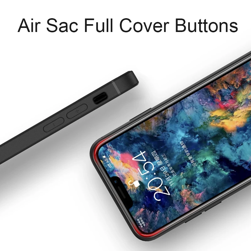 Матовый чехол для телефона iPhone 11 12 Pro XS Max SE 2020 мягкий полноэкранный защитный XR X 7 8