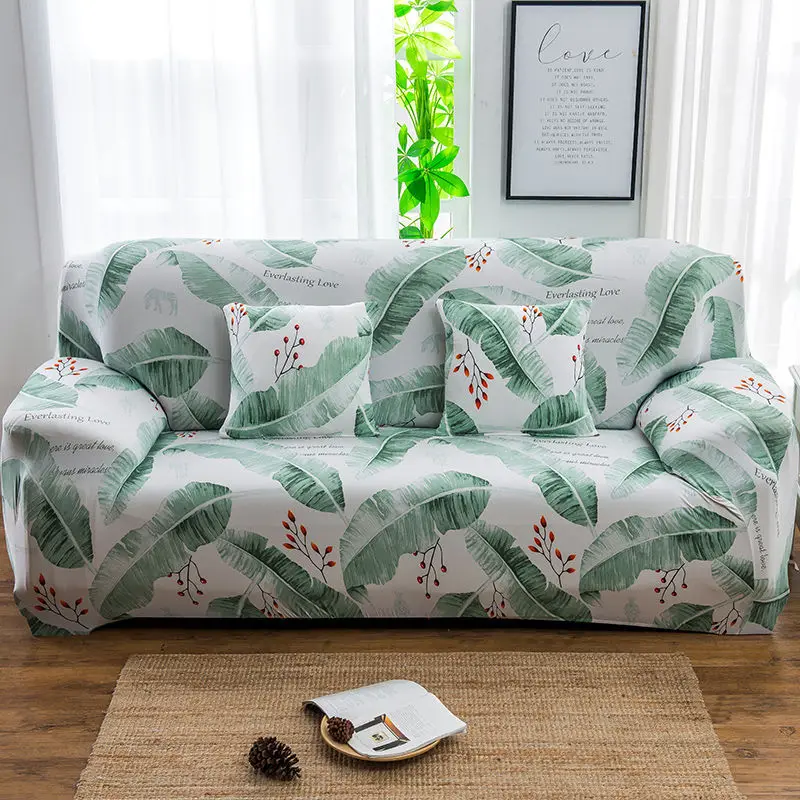 

Black geometry Pattern Stretch Sofa Cover for Living Room Universal Sectional Couch Slipcover Elastic Sofa Cover 1/2/3/4 Seater