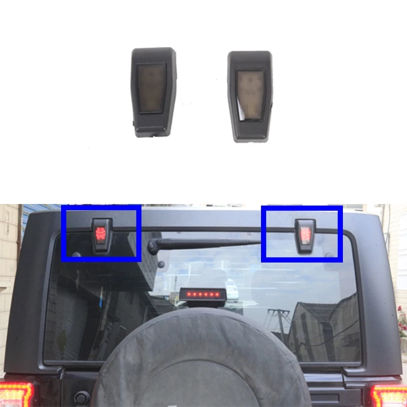 

Car LED Tailgate Hinge Cover Brake Tail Light for Jeep Wrangler JK 2007-2017