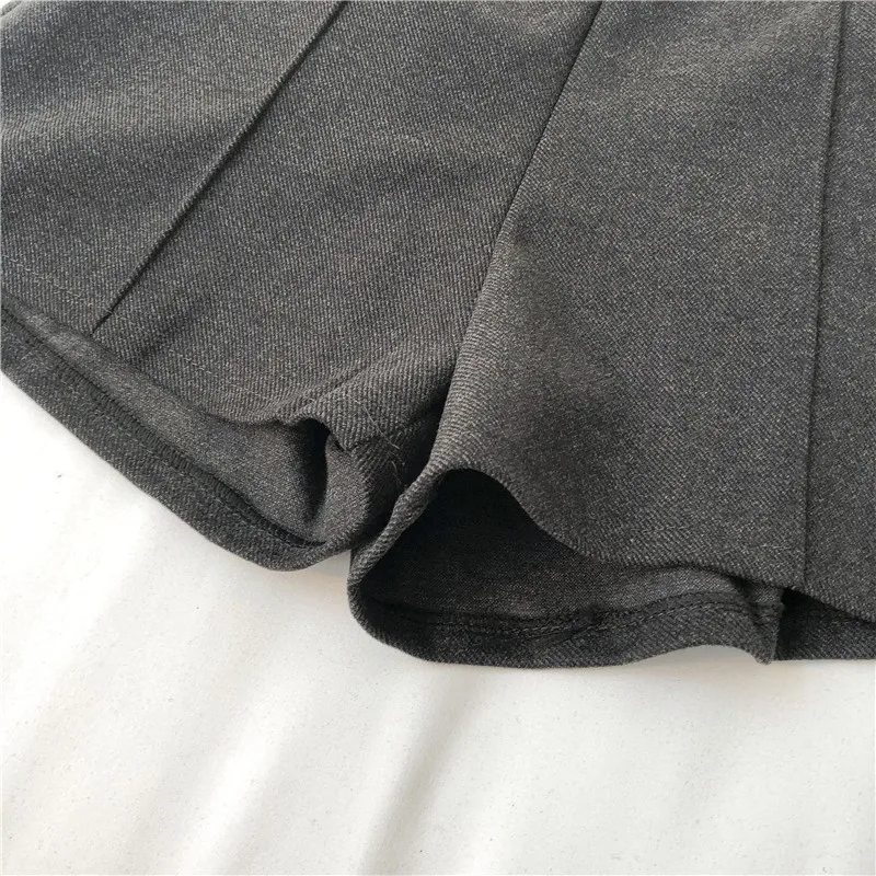 

Elastic High Waist Woolen Shorts for Women Trendy Leisure Loose A-line Elegant All-match Trousers Solid Retro Vintage Slim Chic