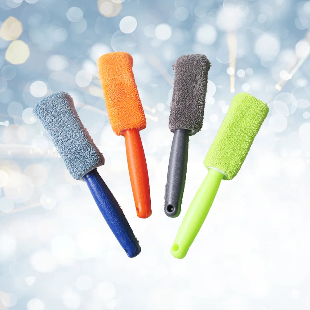 

2 Pcs 27x5cm Car Motorcycle Wheel Tire Superfine Fiber Brush Hub Clean Wash Useful Brush Car Truck Motorcycle Bike Washing Clean