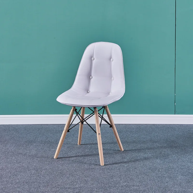 Современный акцент обеденные стулья с мягкие деревянные Эйфелева Базовая