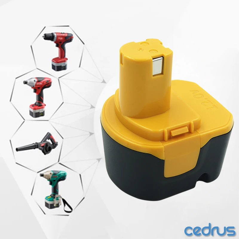 

Cedrus 3PCS B-1230H 12V 3000mAh NI-MH Replacement Battery for Ryobi Power Tools B-1222H B-1220F2 B-1203F2 BID1240 CTH1201 TF1100