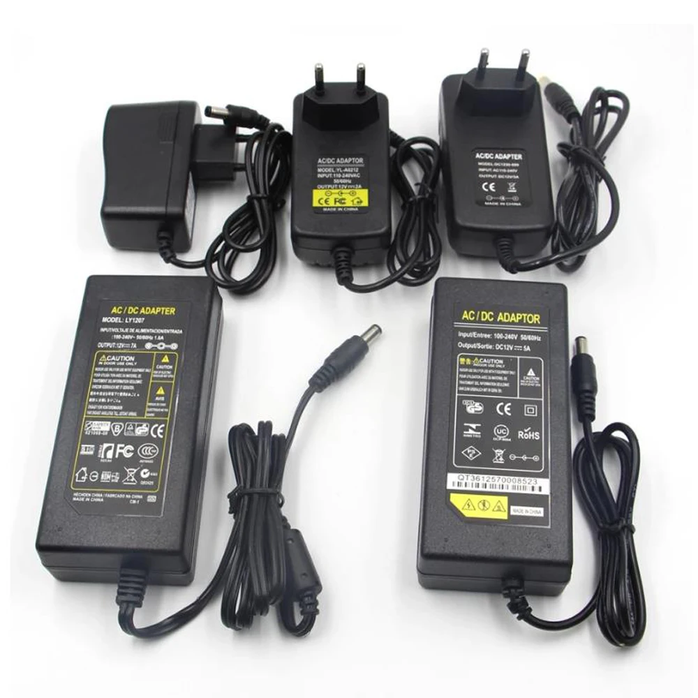 Адаптер питания переменного тока в постоянный 5 В 12 1 шт. 100-240 А 2 3 6 10 штепсельная