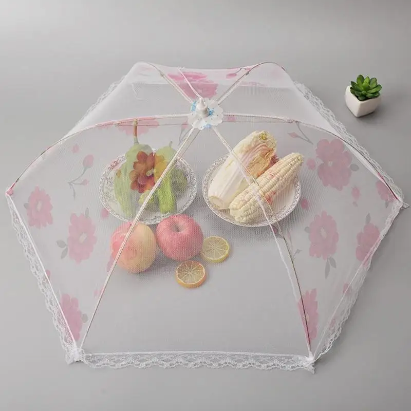 Кухонные складные крышки для еды кружевной зонтик из пряжи анти москитный