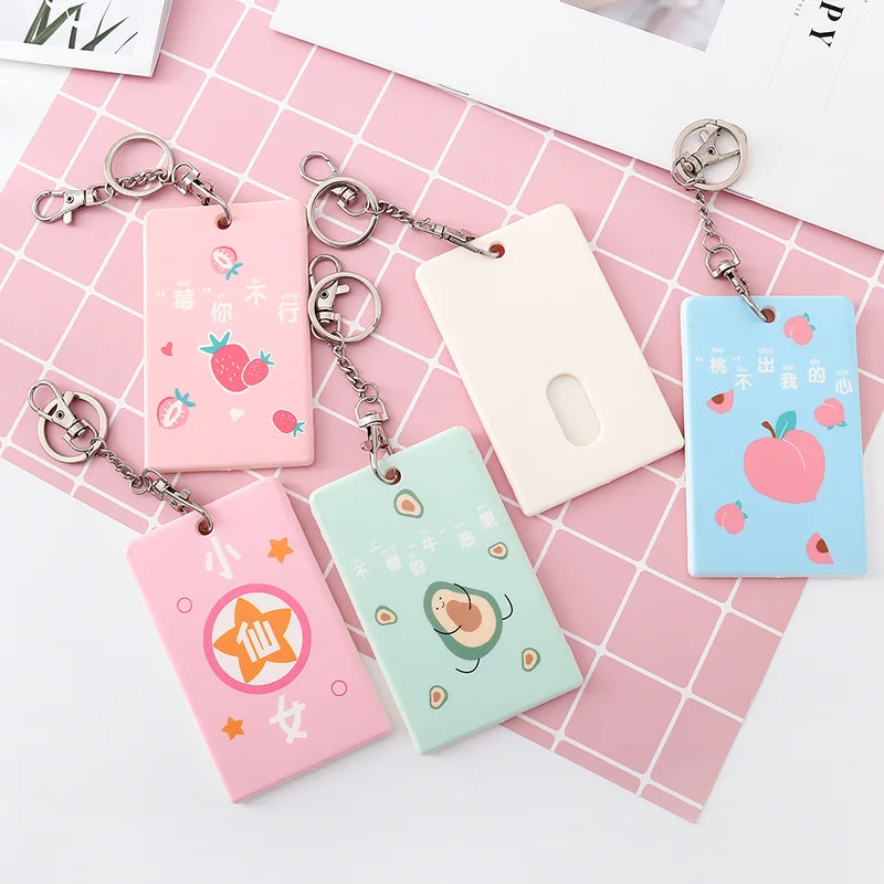 Чехол для открытка Каваий с держателем карт женский милый чехол радужным