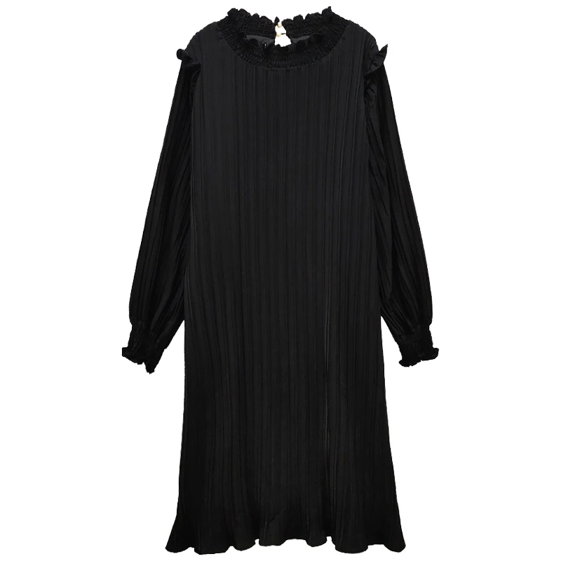 

Maternity Dresses Chiffon Pleated Long Pregnancy Dress Casual Loose Maternity Clothes For Pregnant Women Fashion 2021 Plus Size