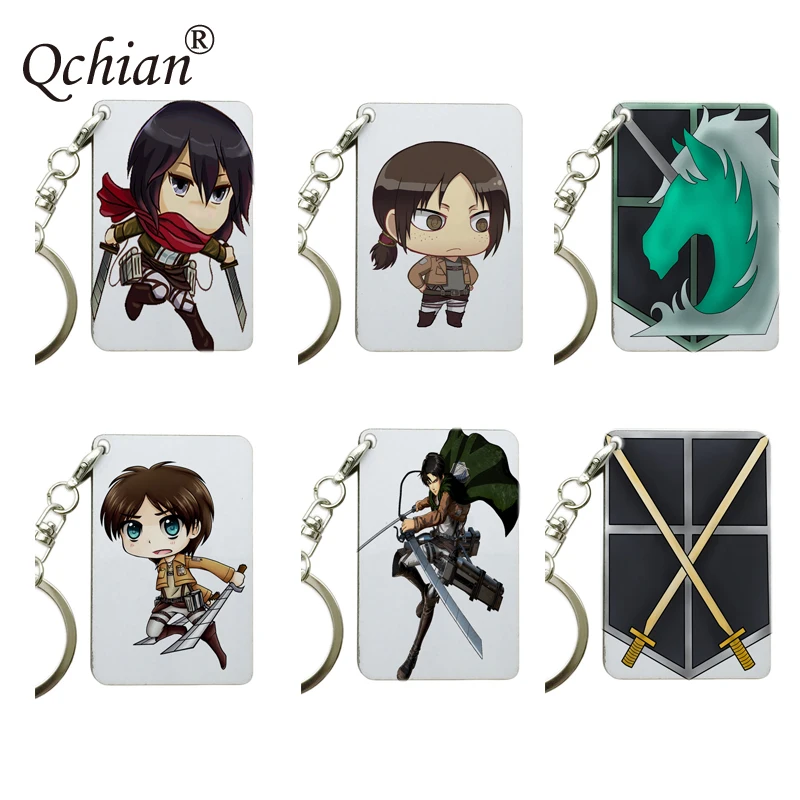 Брелок из серии атака на Титанов с изысканными изображениями очень красивая