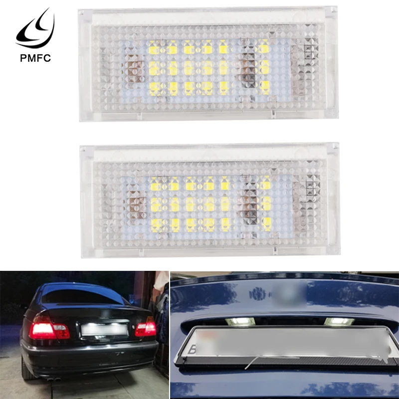 PMFC 12V лампа для подсветки номерного знака Комплект из 2 предметов белая 3528 Led