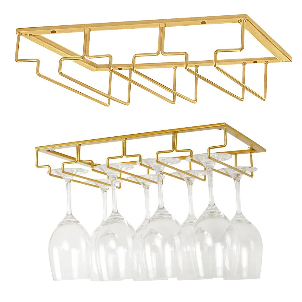 

Wine Glasses Rack Under Cabinet Stemware Rack Wine Glass Hanger Racks Wire Glass Holder LB88